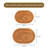 Sandcliff Cotton Non-Skid Machine Washable 2 Piece Oval Bathroom Rug Set-93590673