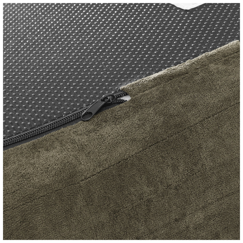 Canapé modulaire courbé 4 places Modern, Green Chenille, Left Hand Facing