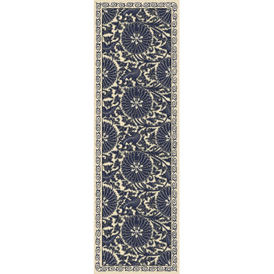 Aldrik Vinyl Floral Indoor Rug