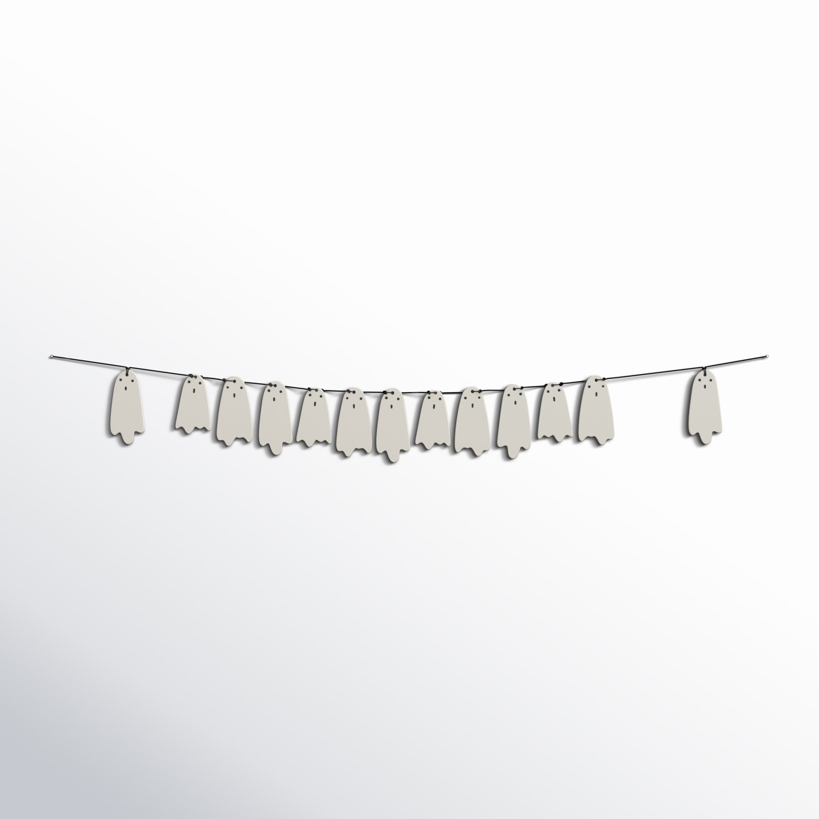 White Figurine Novelty Garland