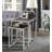Marcello Recycled Metal & Wood Nesting Table Set of 2 – Industrial Accent Tables with Solid Wood Tops 