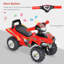 Cody Kids Children Ride-on Toy Off Road Style Quad Bike NO POWER Red