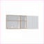 Armoire murale l 59 po avec 2 portes et 4 tablettes Séchoir à linge | Blanc-chêne naturel | Moderne | Multi