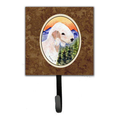 Porte-laisse terrier et crochet mural bedlington