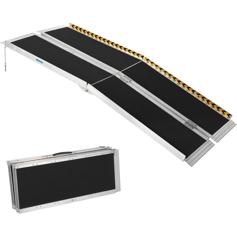 Rampe portative pliable en aluminium Fashionwu, L 72 po x l 28,34 po