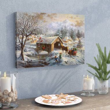 Christmas Cottage I by Nicky Boehme Fine Art Paper Poster (styles > Decorative Art > Holiday Décor > Christmas art) - 16x24x.25