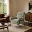 Modern Upholstered Accent Armchair-1334653720