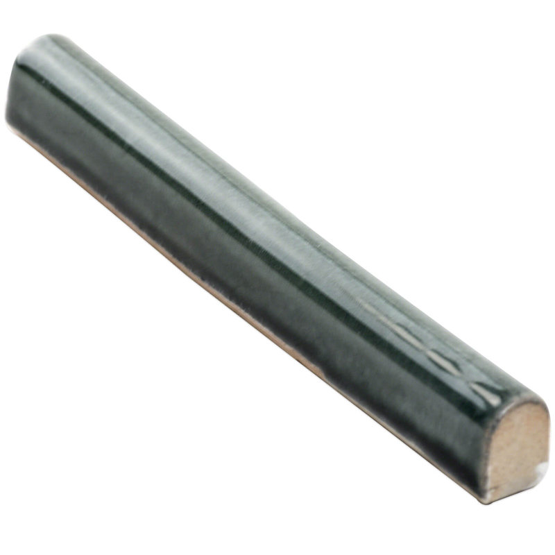 Carreau de doublure en céramique polie Divine 6 po x 0,5 po, Émeraude