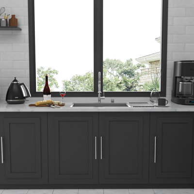 33X22 Inch Kitchen Sink Drop In 16 Gauge Stainless Steel 33" Single Bowl Topmount Kitchen Sink Basin