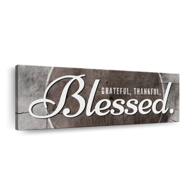 «Blessed Grateful», reproduction sur toile