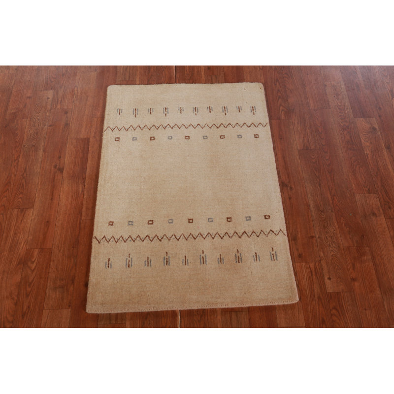 Tapis indien en laine fait à la main Gabbeh 2x3