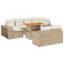 Ensemble de canapé de jardin Vidaxl beige