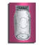 «Pop Art Mason Jar Hot Pink» par Linda Woods, art mural en métal-1214225077