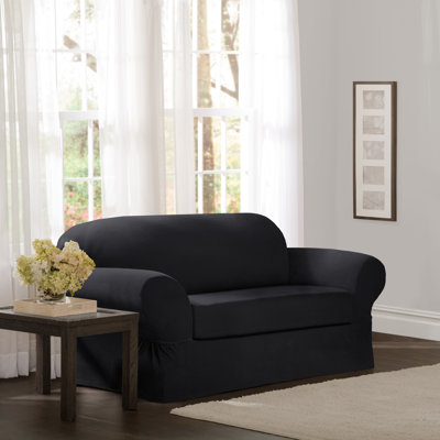 Stretchable Box Cushion Loveseat Slipcover