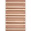 Tapis intérieur / extérieur rayé terre cuite / beige Arneshia-1336575363