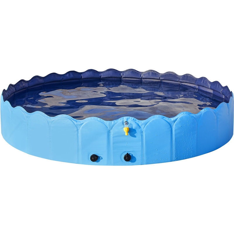 33cm Foldable Dog Pool, 33cm H x 200 cm W x 200cm D