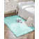 Kevn Light Blue Shag Faux Sheepskin Fur Washable Area Rug