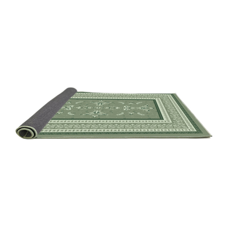 Tapis oriental oriental en polyester tissé à la machine, Rectangle 2 pi x 3 pi
