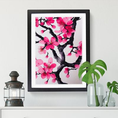 Watercolour Cherry Blossom Tree Vol.3 - Picture Frame Print