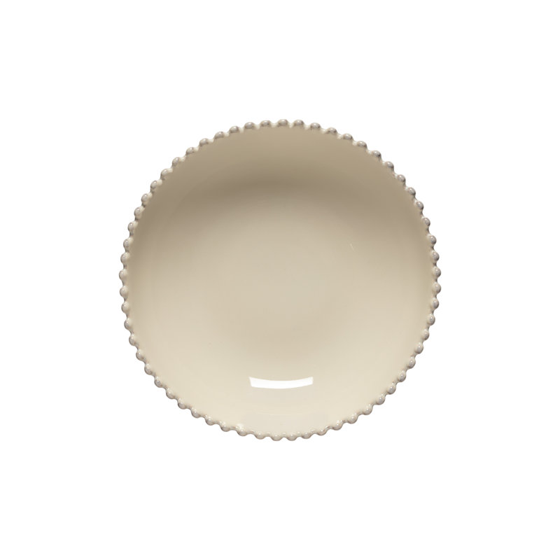 Pearl Stoneware Pasta Dish, Cream