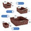 Ensemble de 9 grands paniers de rangement Sorbus pour l'organisation, organisateurs de rangement tissés à la main en filet, chocolat-527263462