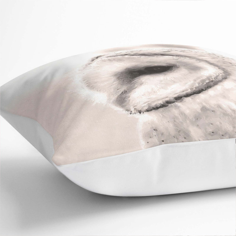 Square Throw Cushion, White, 40cm H x 40cm W x 15cm D