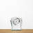 Granby Modern & Contemporary Roman Numeral Glass Quartz Movement / Crystal Tabletop Clock with Alarm in Polished Silver/White/Black