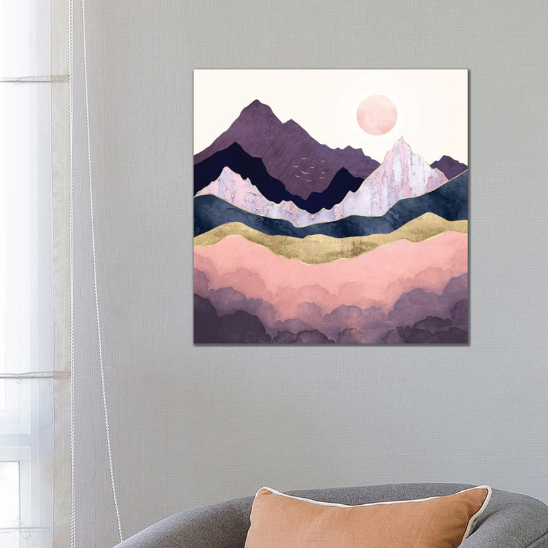 Mauve Mist - Print on Canvas, No Framed, 66.04 cm H x 66.04 cm W x 1.91 cm D