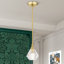 Luminaire suspendu en cristal 1 lumière-88580307