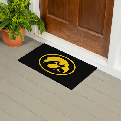 Tapis polychrome en PVC, 16 po x 28 po, University of Iowa