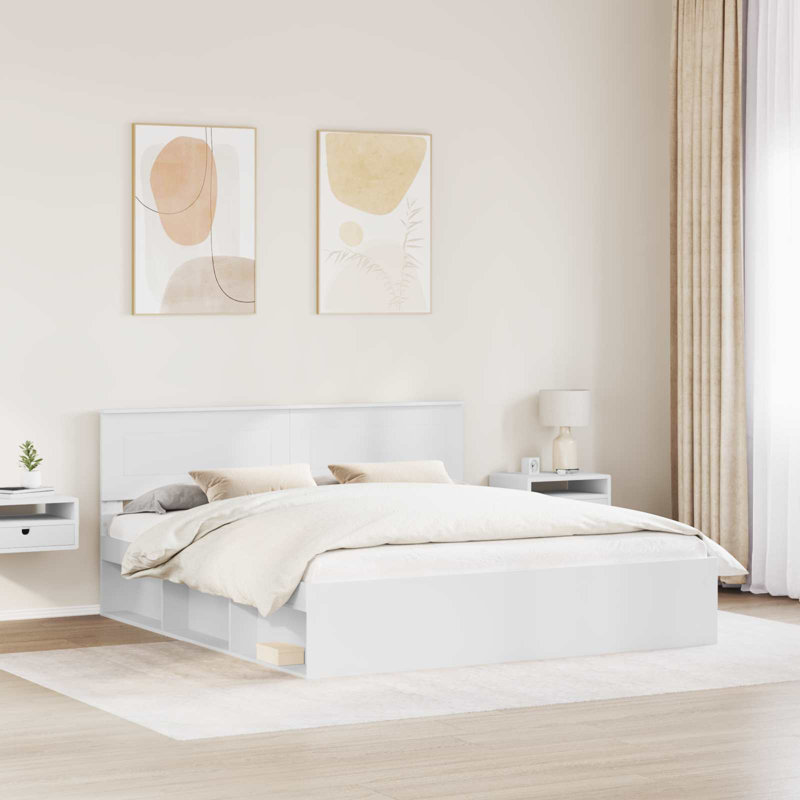 Bed, White, Super King (6')