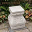 Socle de jardin d'extérieur de style rétro de 12 pouces de hauteur, support de support décoratif pour sculptures et décorations