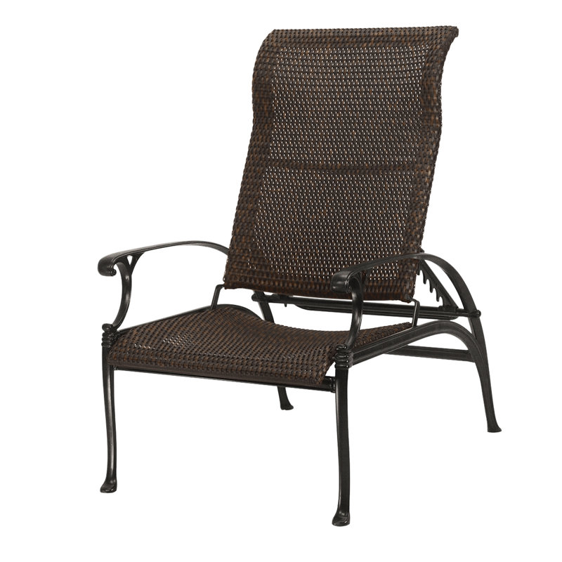 Michigan Woven Reclining Chair, Chestnut, Vintage