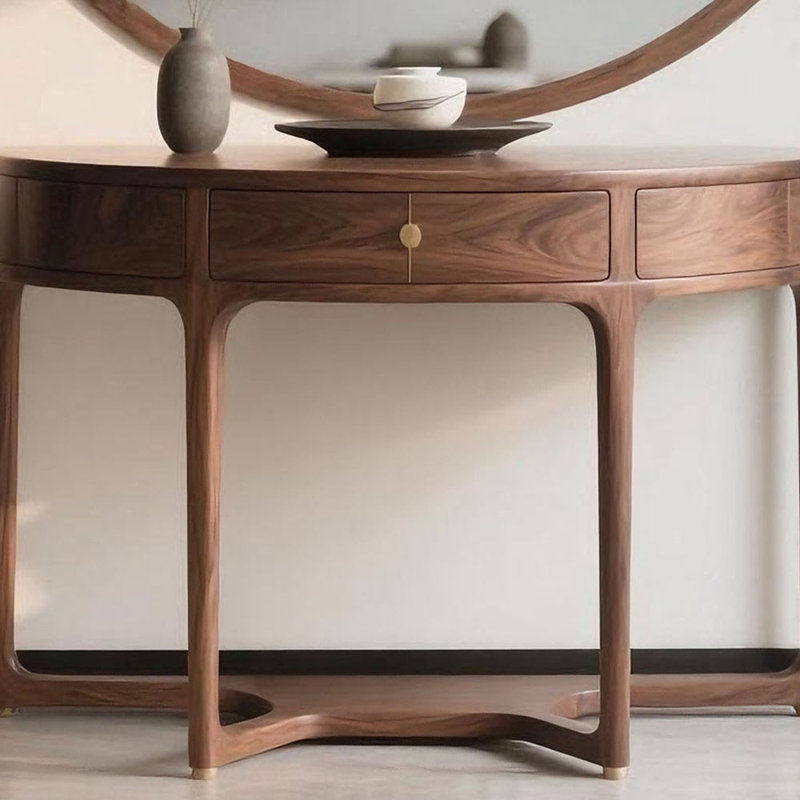 Nouvelle table d'entrée en bois massif de style chinois, H 35,4 po x l 55 po x P 19,6 po