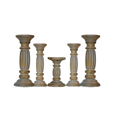 12'' H Wood Tabletop Pillar