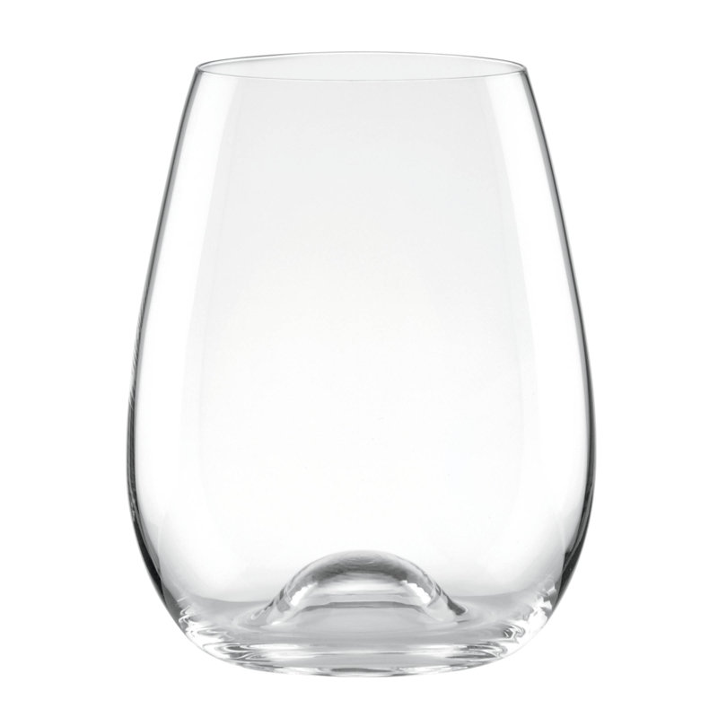 Tuscany Classics Clear Crystal Stemless Wine Glass Set