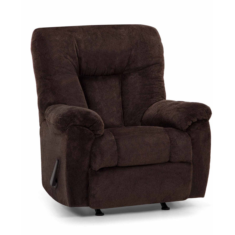 Nia Upholstered Recliner, Chocolate
