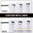 Adona Thermal Insulated Bedroom Curtain Solid Color Room Darkening Blackout Grommet Heat Blocker Curtain Panels with White Liner-1257536929-1257536928