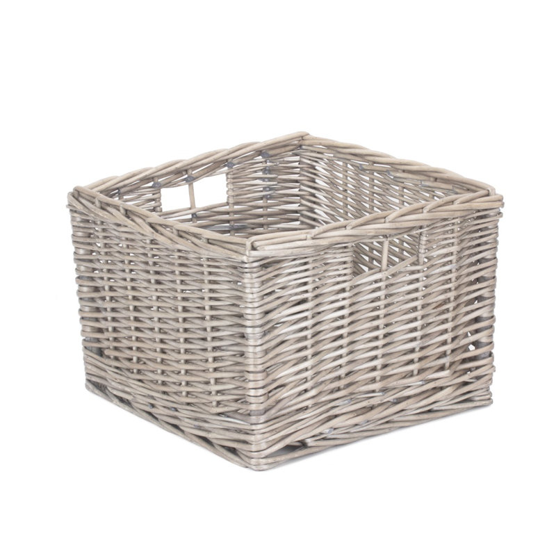 Bay Isle Home Wicker Decorative Basket, 20cm H x 28cm W x 28cm D