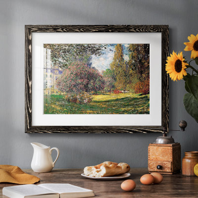 «The Park» par Claude Monet - peinture à cadre unique