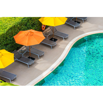 Beautiful Swimming Pool by Siraphol - Wrapped Canvas Print