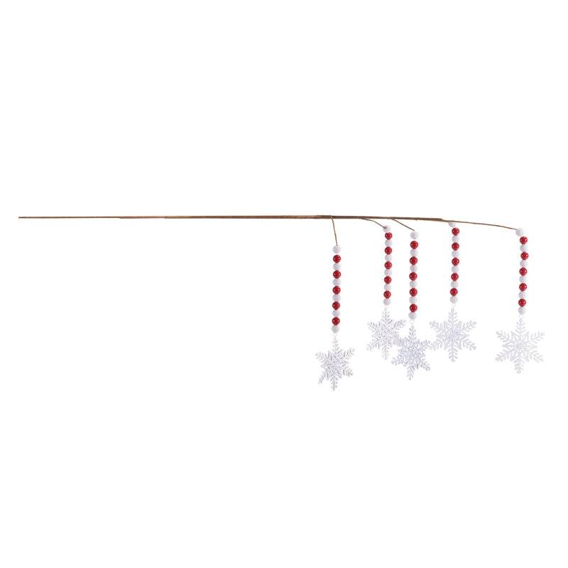 Jet de flocon de neige perlé (ensemble de 2)