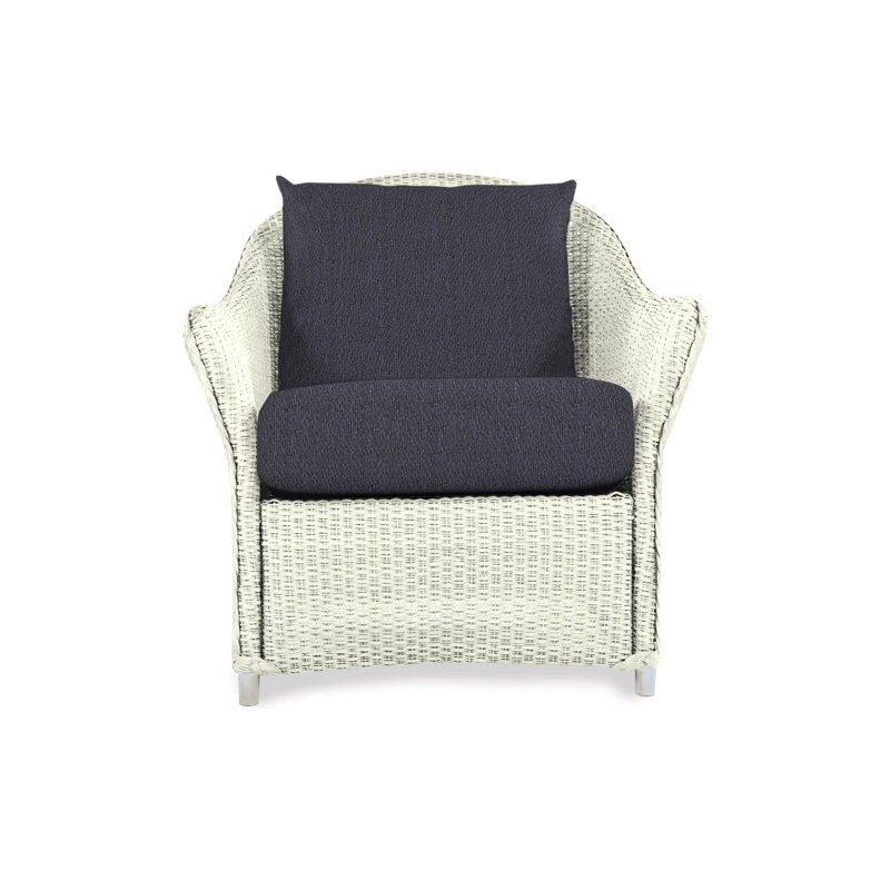 Weekend Retreat Outdoor Lounge Chair, Decorline Navy, Mink
