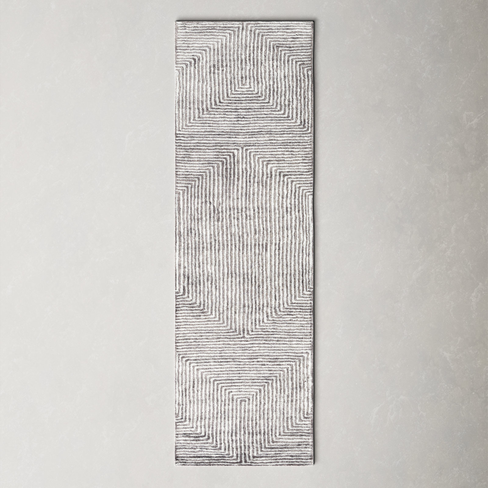 Balos Hand-Tufted Geometric Viscose Rug, Runner 2'6" x 8'