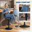 Swivel Upholstered and Faux Leather Adjustable Height Bar Stool with Steel Frame-998519371