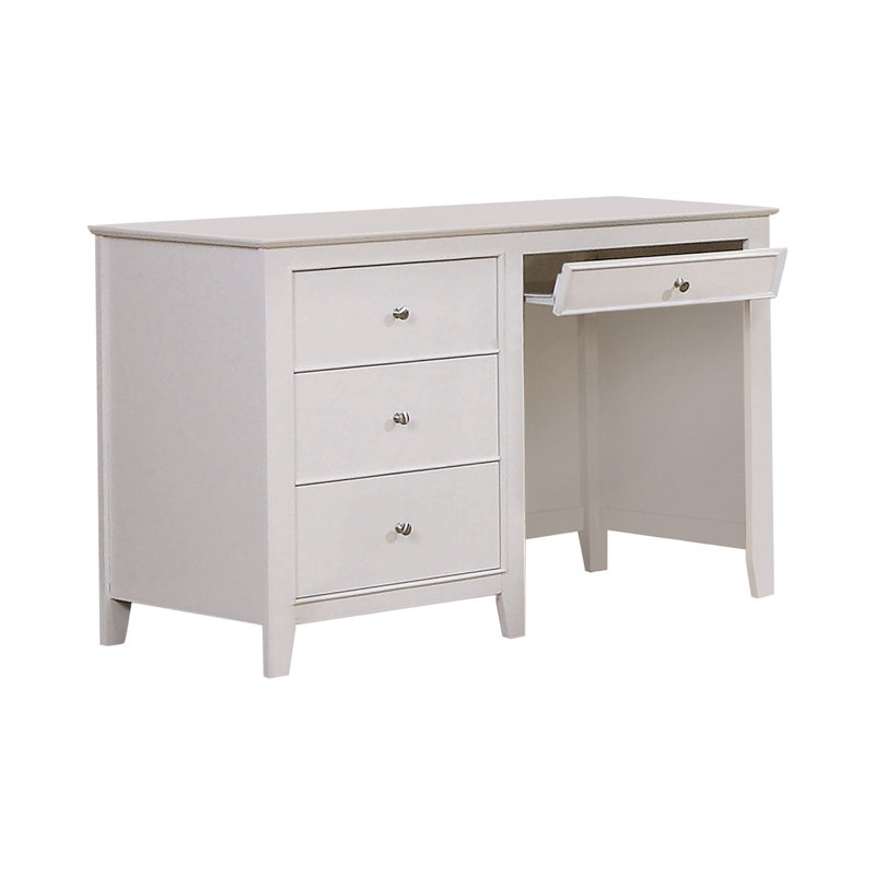 Ensemble de chambre à coucher avec lit plateforme en babeurre Honoria_5 pièces, Complète