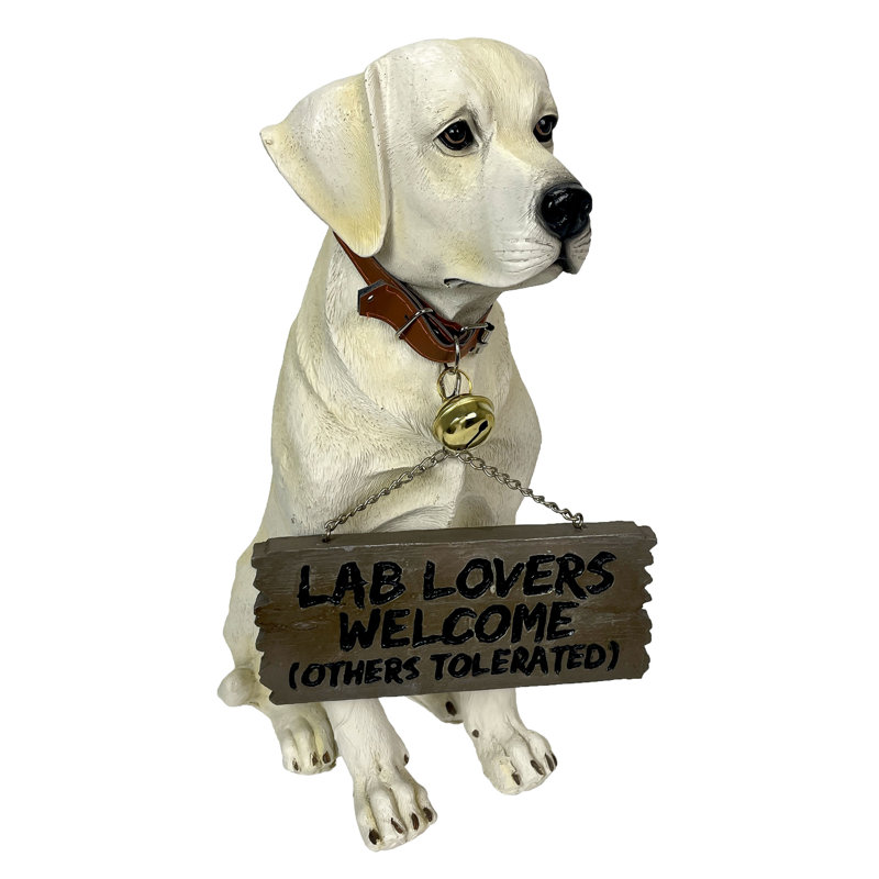 Statue de jardin Welcome Don't Stop Retriever