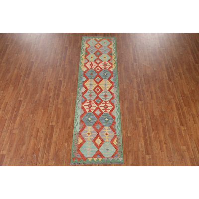Tapis de couloir géométrique Kilim