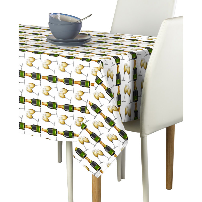 Chestervyn Geometric Tablecloth, 104" x 60"