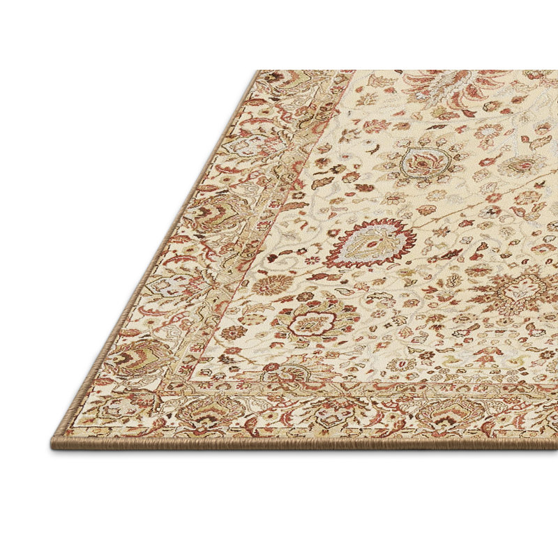 Tapis traditionnel beige clair, Rectangle 5 pi x 7 pi